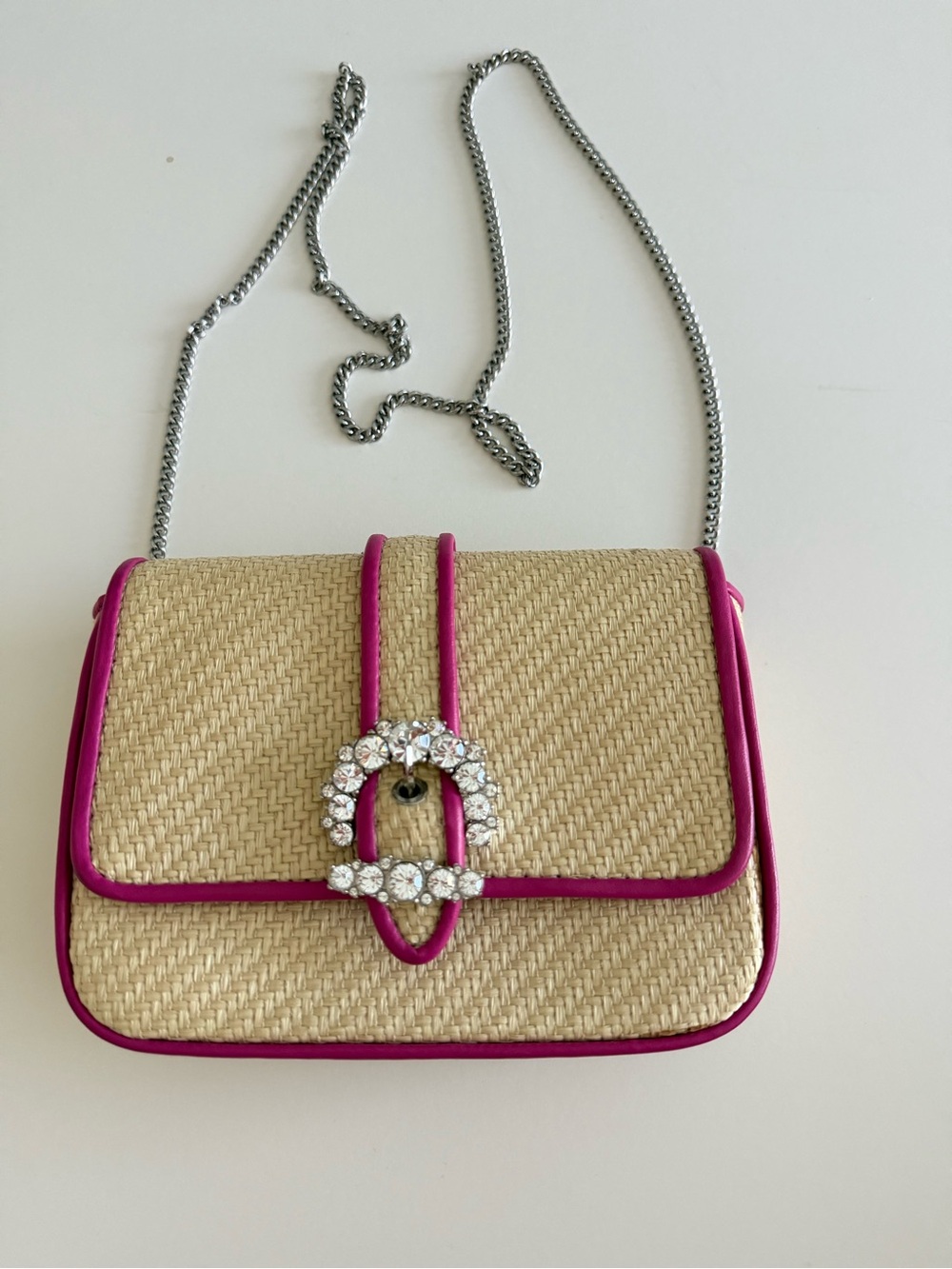 Jimmy Choo Raffia Crossbody Bag